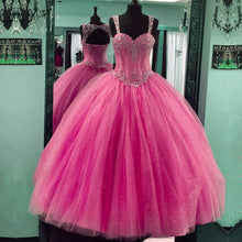 Load image into Gallery viewer, Beaded Sweetheart Tulle Ball Gowns Quinceanera Dresses