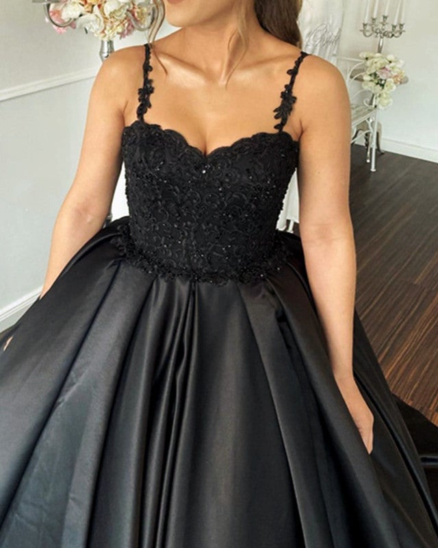 Black Satin Ball Gown Corset Dresses Black Satin Ball Gown Corset Dresses