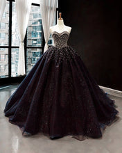 Load image into Gallery viewer, Black Quinceanera Dresses 2022