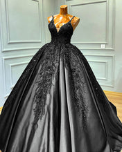 Load image into Gallery viewer, Black Wedding Dresses Ball Gown
