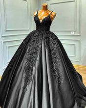 Load image into Gallery viewer, Black Wedding Dresses Ball Gown