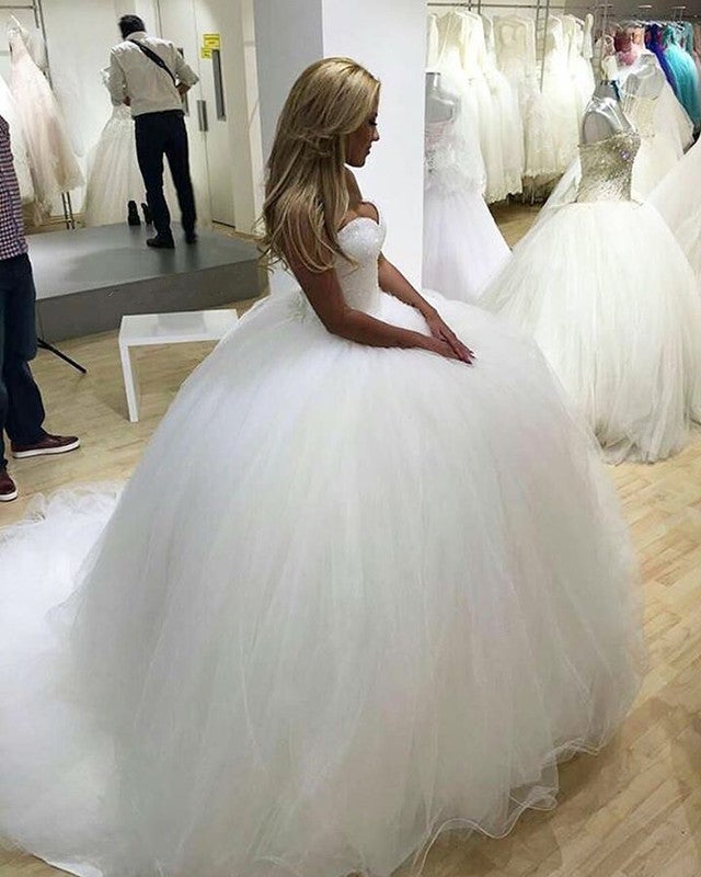 Bling Bling Sequins Beaded Sweetheart Ball Gowns Wedding Dresses Bling Bling Sequins Beaded Sweetheart Ball Gowns Wedding Dresses