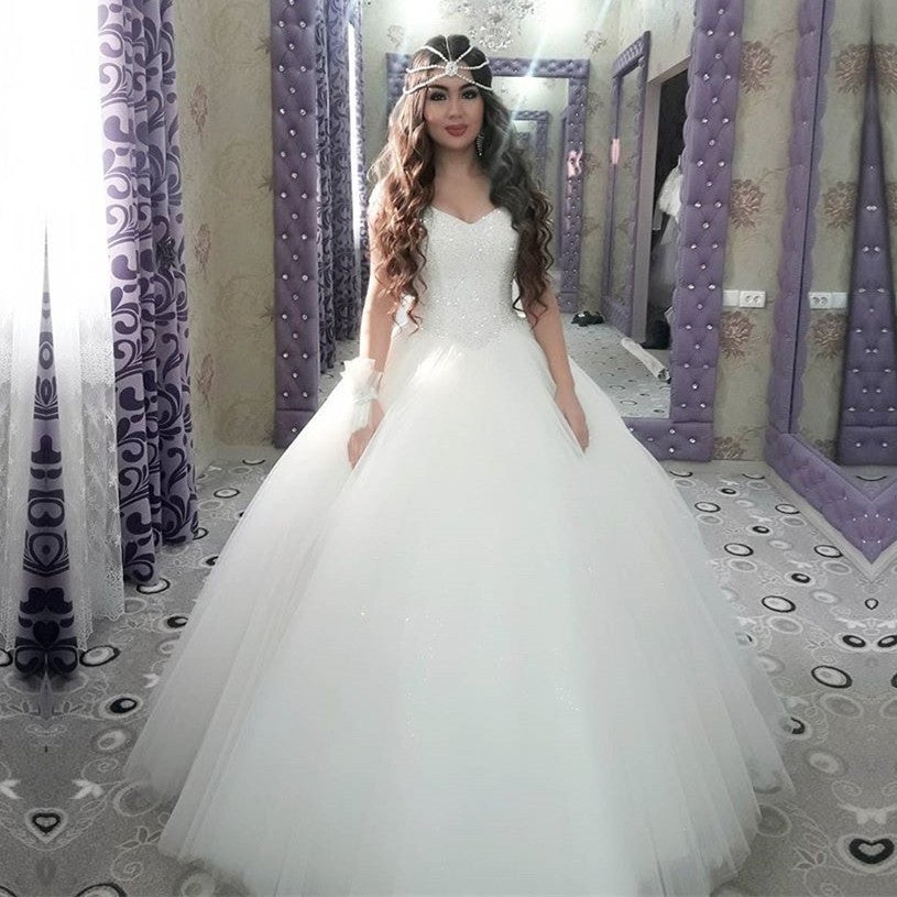 Bling Bling Sequins Beading Organza Ball Gowns Wedding Dresses Bling Bling Sequins Beading Organza Ball Gowns Wedding Dresses