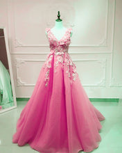 Load image into Gallery viewer, Blush Pink Prom Long Dresses