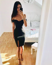 Load image into Gallery viewer, Black Bodycon Homecoming Dresses 2019