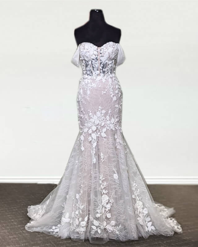 princess polly baby blue dress Boho Lace Long Train Mermaid Wedding Dress  Quince-Dress