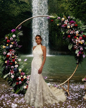 Load image into Gallery viewer, Halter Mermaid Wedding Dress Lace Open Back-alinanova