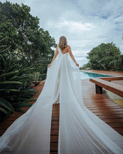 Load image into Gallery viewer, Boho Wedding Dress With Cape