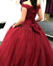 Load image into Gallery viewer, Burgundy Wedding Gowns