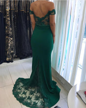 Load image into Gallery viewer, Mermaid Bridesmaid Dresses Lace Off The Shoulder