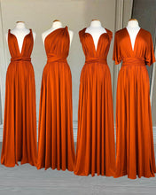 Load image into Gallery viewer, Infinity Bridesmaid Dresses Burnt Orange