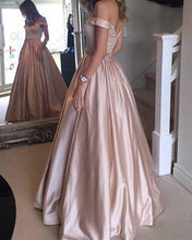 Load image into Gallery viewer, Chic Long Yellow Prom Dresses Off Shoulder