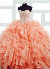 Load image into Gallery viewer, Quinceanera-Dress-Coral
