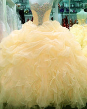 Load image into Gallery viewer, Cheap Champagne Quinceanera Dresses