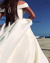 Load image into Gallery viewer, Elegante V-Ausschnitt Hochzeitskleider Brautkleid Brautmode Lang