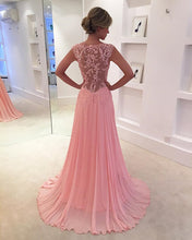 Load image into Gallery viewer, Lace-Appliques-Prom-Dresses