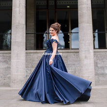 Load image into Gallery viewer, Marineblau Ballkleider Quinceanera Kleider