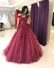Load image into Gallery viewer, alinanova 7038 Quinceanera Dresses Burgundy