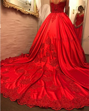 Load image into Gallery viewer, Red-Formal-Dress