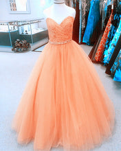 Load image into Gallery viewer, Neon Coral Quinceanera Dresses