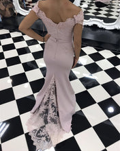 Load image into Gallery viewer, Off Shoulder Bridesmaid Gown