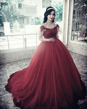 Load image into Gallery viewer, Burgundy Quinceanera Dresses 2020