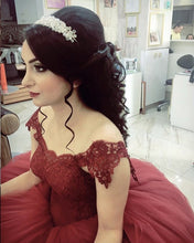 Load image into Gallery viewer, Elegant Quinceanera Dresses Tulle Appliques Ball Gown