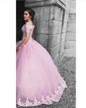 Load image into Gallery viewer, Light Pink Wedding Dress 2020