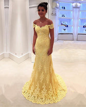 Load image into Gallery viewer, Lace-Prom-Dresses