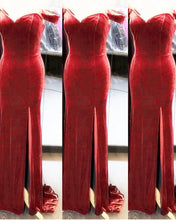Load image into Gallery viewer, English Rose Mermaid Velvet Dress