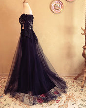 Load image into Gallery viewer, Sheer Corset Evening Dress Mermaid Lace Sleeved