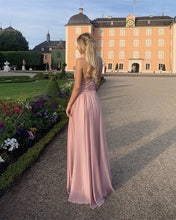 Load image into Gallery viewer, Dusty Pink Bridesmaid Gowns