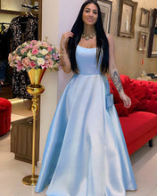 Load image into Gallery viewer, Light Blue Prom Gowns 2020
