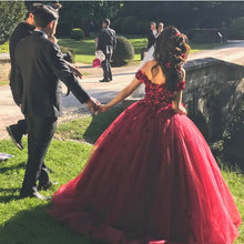 Load image into Gallery viewer, maroon wedding dresses