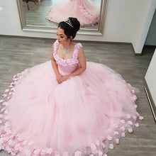 Load image into Gallery viewer, Pink-Ball-Gowns-Wedding-Dresses