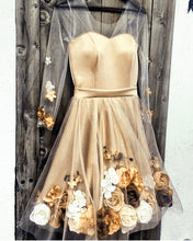Load image into Gallery viewer, Champagne Homecoming Dresses 2020