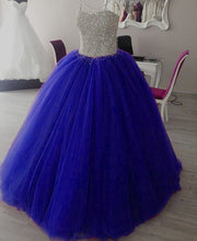 Load image into Gallery viewer, Fully Crystal Beaded Sweetheart Ball Gowns Dresses