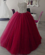 Load image into Gallery viewer, Fully Crystal Beaded Sweetheart Ball Gowns Dresses