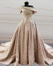 Load image into Gallery viewer, Glamour Ball Gown Satin Dresses Lace Embroidery Off Shoulder