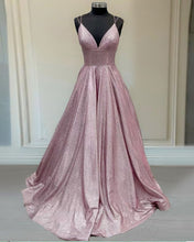 Load image into Gallery viewer, Pink Glitter Prom Dresses 2021

