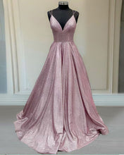Load image into Gallery viewer, Pink Glitter Prom Dresses 2021