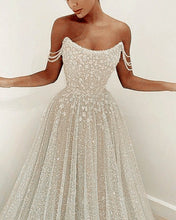 Load image into Gallery viewer, Glitter Tulle Wedding Dress 2021