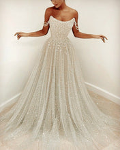 Load image into Gallery viewer, Sequins Wedding Dress 2021