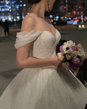 Load image into Gallery viewer, Ivory Sequin Wedding Dress