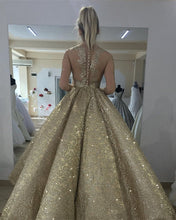 Load image into Gallery viewer, Bling Bling Wedding Dress