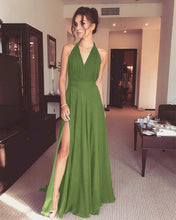 Load image into Gallery viewer, Sage Green Bridesmaid Dresses Boho Rustic