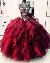 Load image into Gallery viewer, Burgundy Quinceanera Dresses 2020