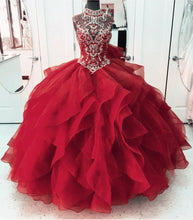Load image into Gallery viewer, Red Quinceanera Dresses For Sweet 15 Birthday Party

