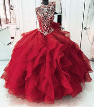 Load image into Gallery viewer, Red Quinceanera Dresses For Sweet 15 Birthday Party