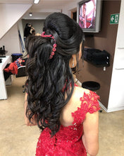 Load image into Gallery viewer, High Neck Mermaid Evening Dress Appliques Prom Gown